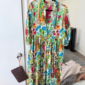 Floral Multicolor Maxi Dress